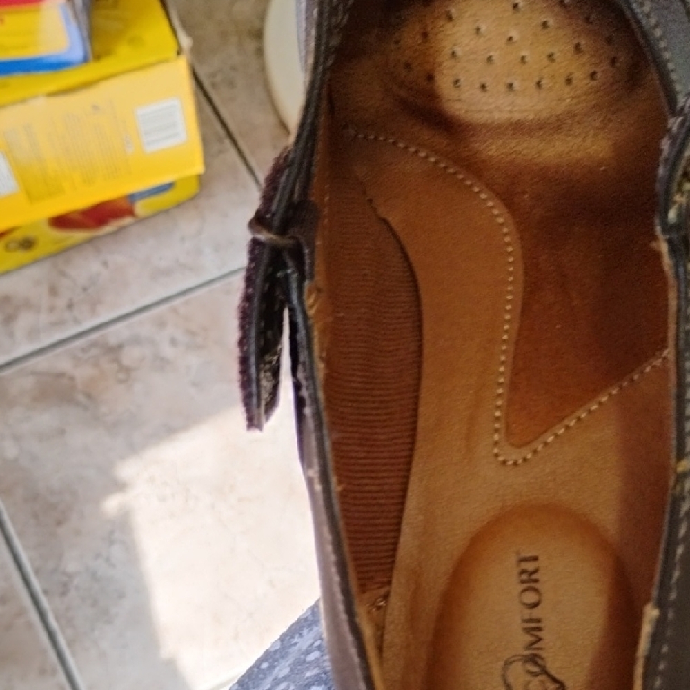 I Love Comfort Brown Leather Mary Jane Style 8.5 - Picture 6 of 9